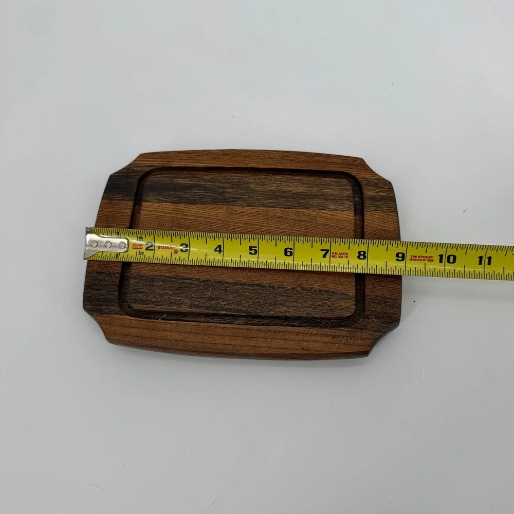 Vintage Rossini Japan Domed Cheese Server Hardwood Base Mid Century 97-234